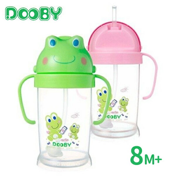 大眼蛙DOOBY 卡通神奇喝水杯 250cc (綠色/粉色) D4131