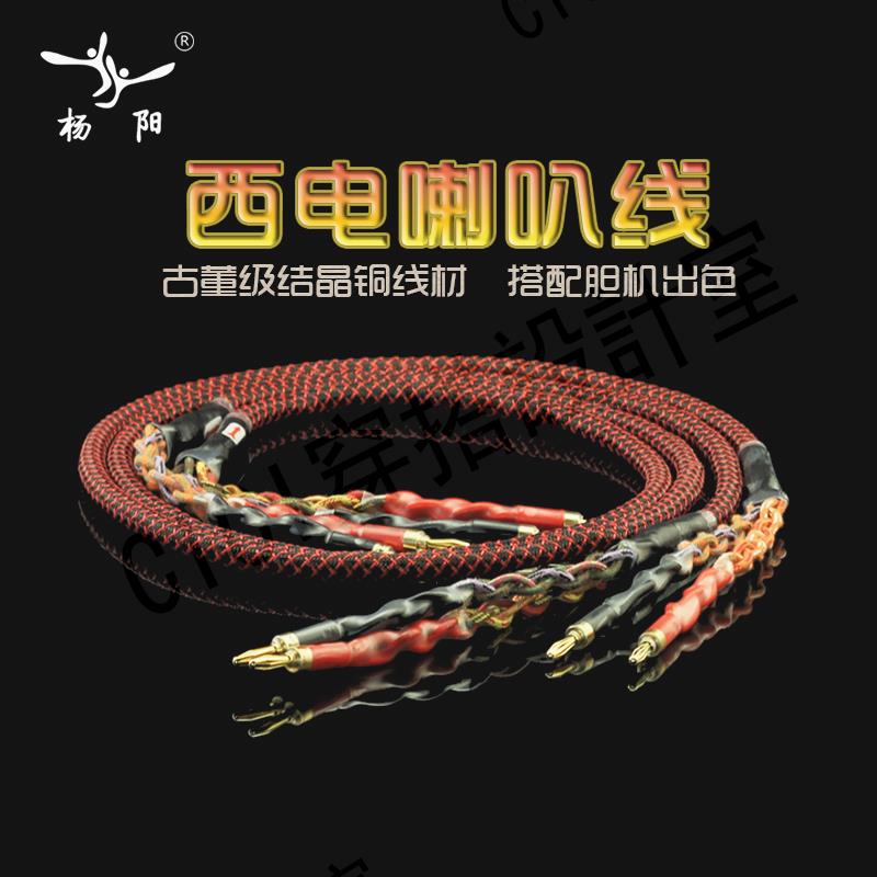 美國西電 進口喇叭線發燒音箱線專業hifi純銅音響線香蕉頭Y插針插【亞德機械五金家居】