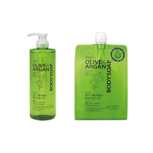 日本 熊野油脂 DEVE 橄欖&堅果 沐浴乳 罐裝/補充包 #105