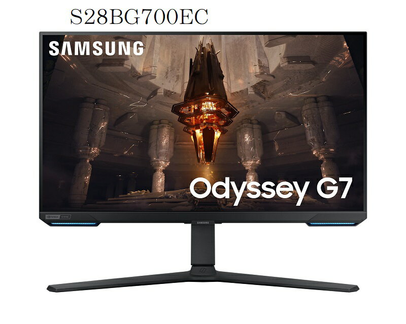 【最高現折268】SAMSUNG 三星 28吋 Odyssey G7 平面電競顯示器/S28BG700EC