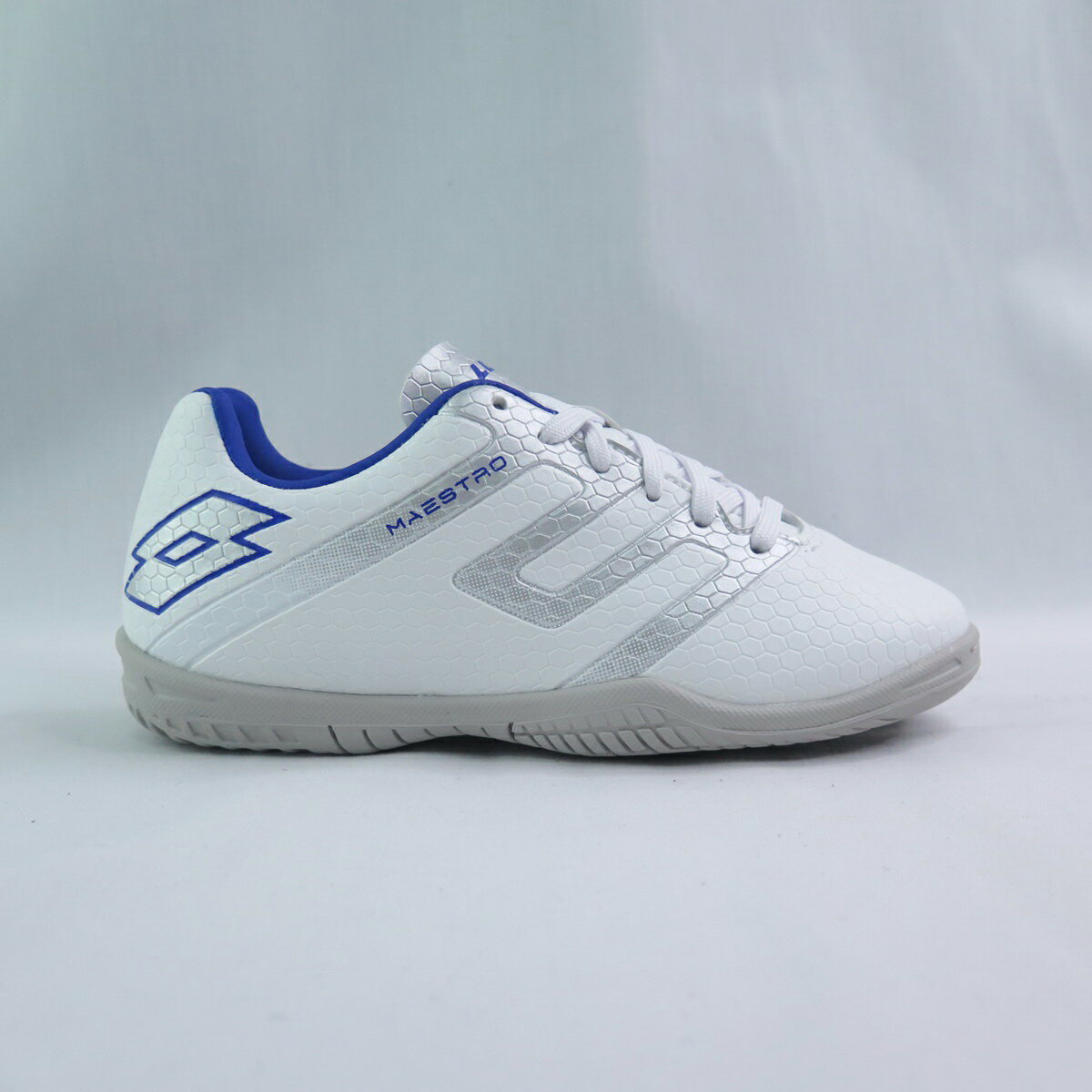 Lotto LT2205751GN MAESTRO 700 V ID 中大童 室內足球鞋 白/銀【iSport愛運動】