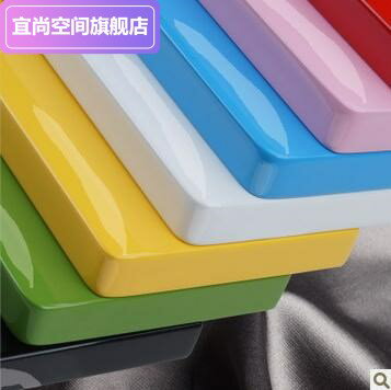定製烤漆木板一字隔板臥室擱板墻上置物架墻壁掛架裝飾架書架酒架