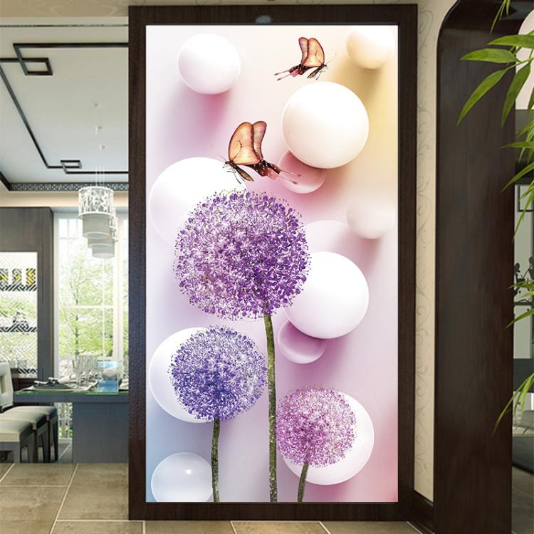 牆紙貼紙現代簡約裝飾壁紙牆貼畫玄關走廊客廳豎版3d立體自黏壁畫