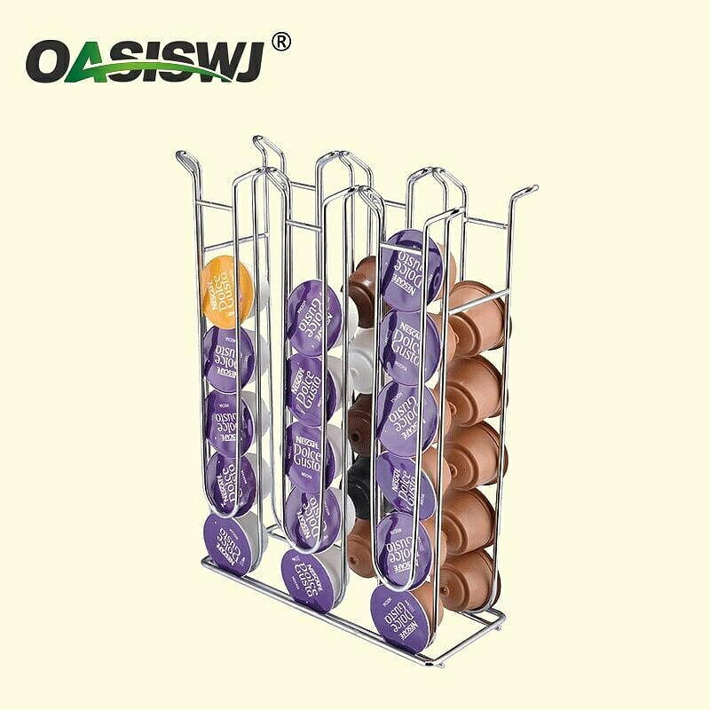 （咖啡用品與配件）新品OASISW綠洲J咖啡機配件多趣酷思膠囊收納架Dolce Gusto展示架子 ZIZZ