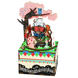 《Robotime》木製 音樂盒 AM404 森林音樂會 東喬精品百貨