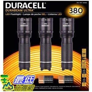 [8美國直購] 手電筒 Duracell Durabeam Ultra Tactical High-Intensity Compact LED Flashlight (380 Lumens 3PK Black)