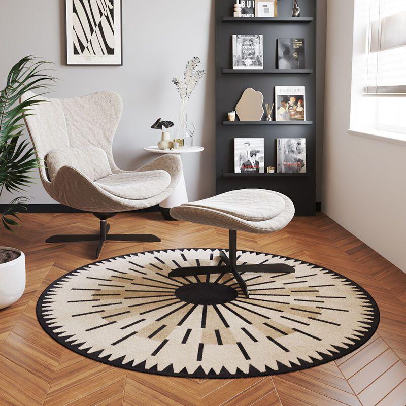 地毯 房間地毯 客廳地毯 床邊地毯 臥室地毯 美式圓形地毯 高級感臥室衣帽間電腦椅地墊