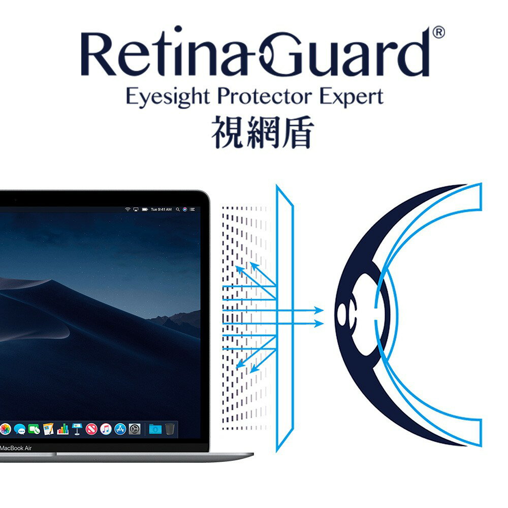 RetinaGuard 視網盾│2018 Macbook Air 13 防藍光保護膜│13吋│SGS認證