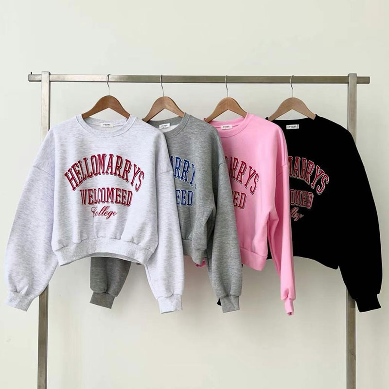 ANNAS 正韓 聖誕字母衛衣 刷毛加絨加厚棉長袖上衣 聖誕節毛衣 聖誕節穿搭 韓國 1