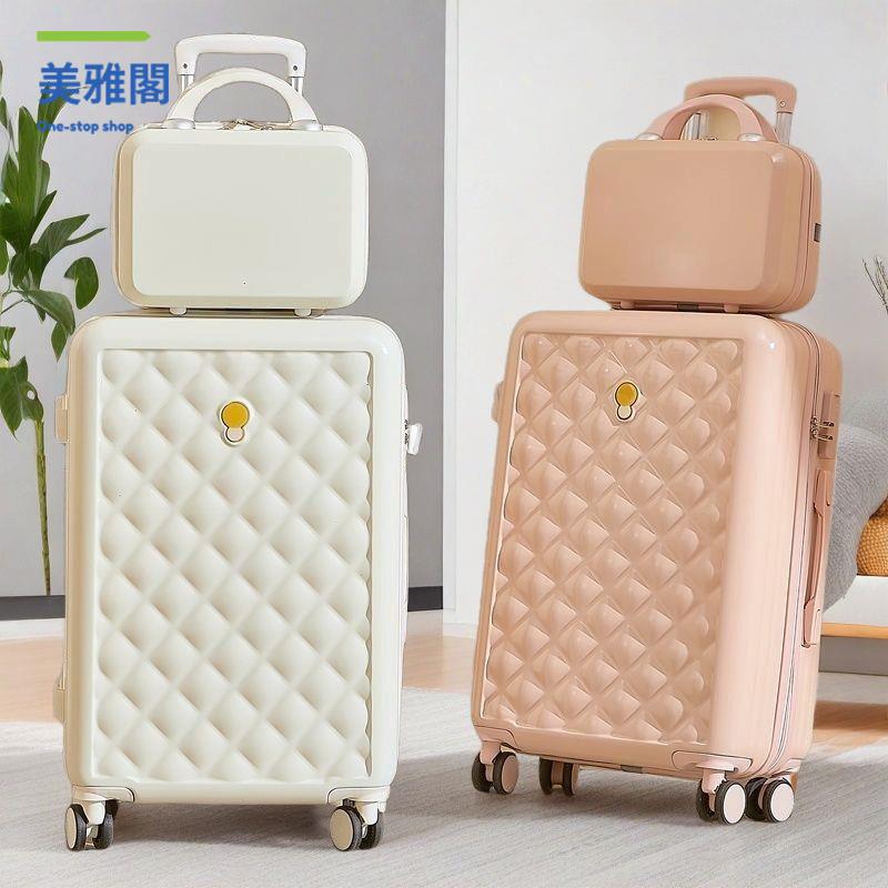 廠家直銷 行李箱 旅行箱 拉桿箱 冬季新款行李箱女學生結實耐用加厚旅行箱可愛拉桿箱大容量密碼箱 現貨減免 開發票sye