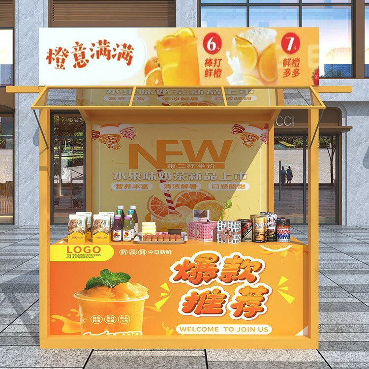 【免運/可開票】擺攤推車 戶外鐵藝攤位架網紅夜市活動擺攤桌促銷棚架集市攤位展示架地攤架