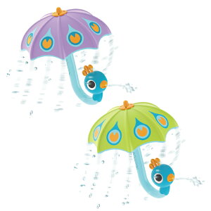 以色列 Yookidoo 孔雀小雨傘|洗澡玩具(2色可選)