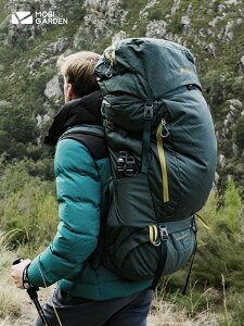 牧高笛戶外專業徒步登山野營大容量雙肩背包男女通用65L+12L 交換禮物全館免運
