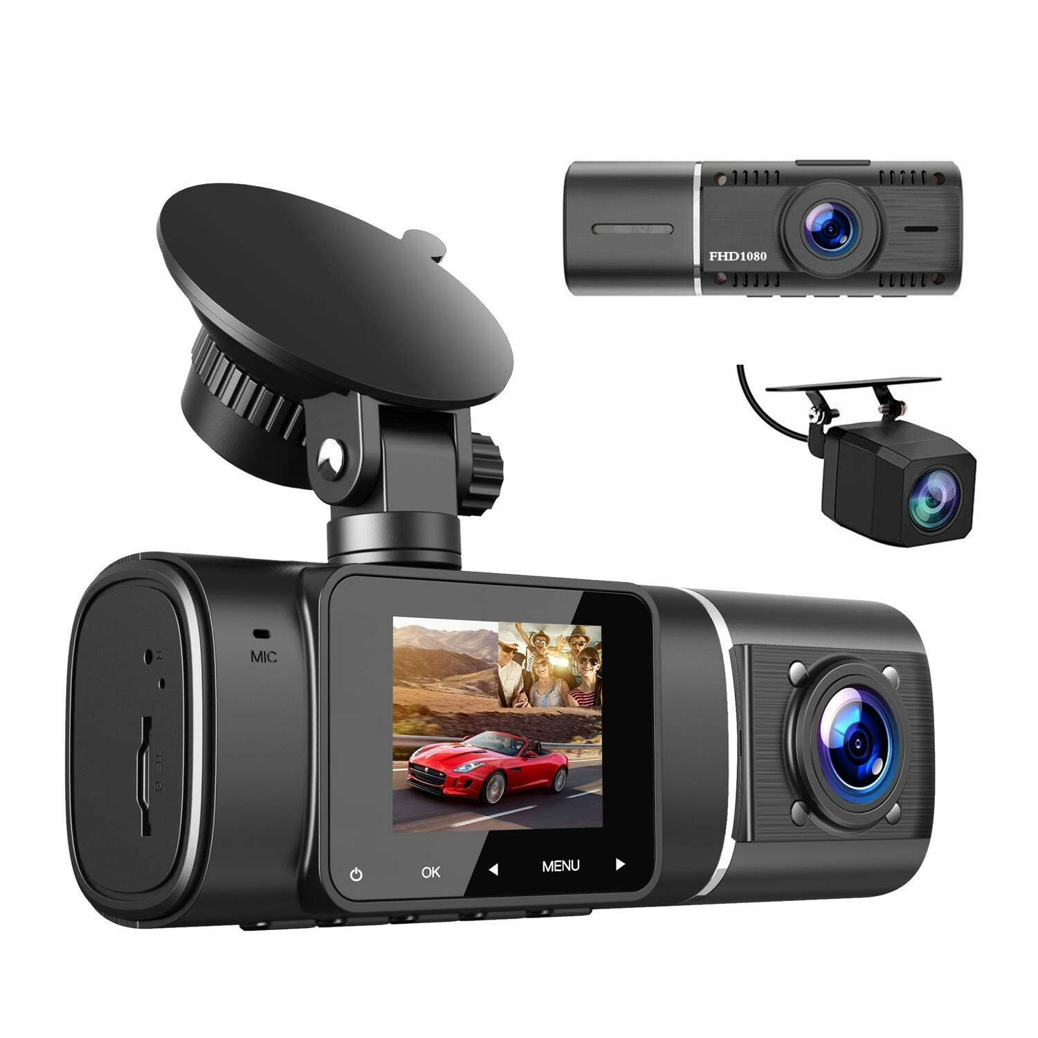 J02 Dach cam 前1080P 內1080P 行車記錄儀 dash cam「限時特惠」