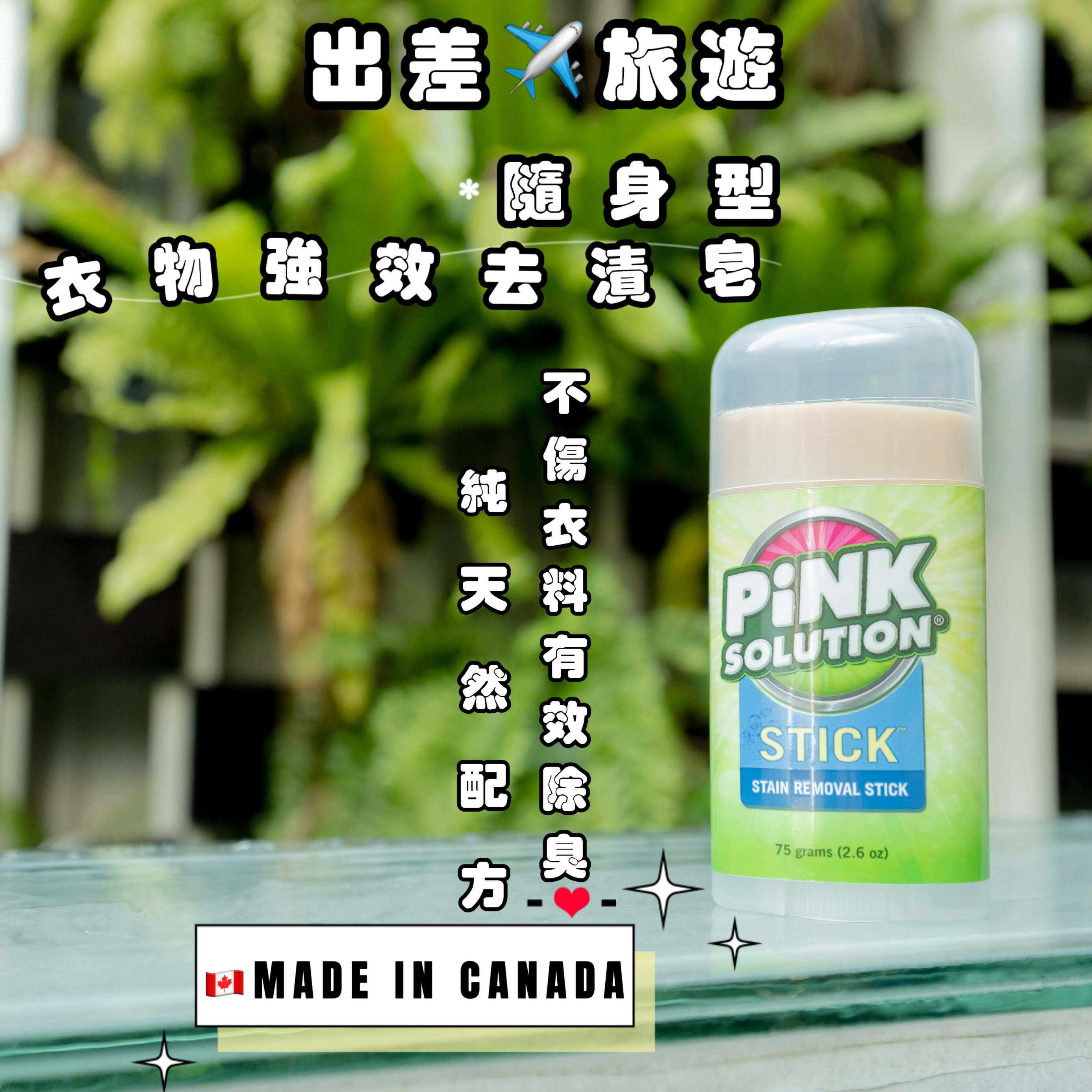 爸爸棒 ❮攜帶型衣物強效去漬皂❯ 75g/支 衣物酵素清潔/衣物去漬皂/局部衣物去漬/強化領口清潔【加拿大🇨🇦聘克居家清潔】