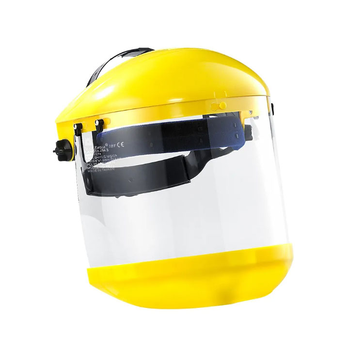 藍鷹牌 B1黃色頭盔+FC73安全面罩+C3下巴蓋 防塵/防衝擊 1個