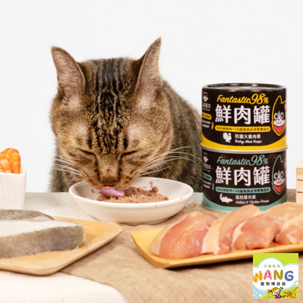 DogCatStar 汪喵星球 98% 鮮肉無膠主食貓罐【整箱全省免運】165g 主食貓罐 鮮肉罐 貓罐頭『WANG』【萌寵換毛季★全館399即折 最高現抵483!!】週五10%點數回饋 4
