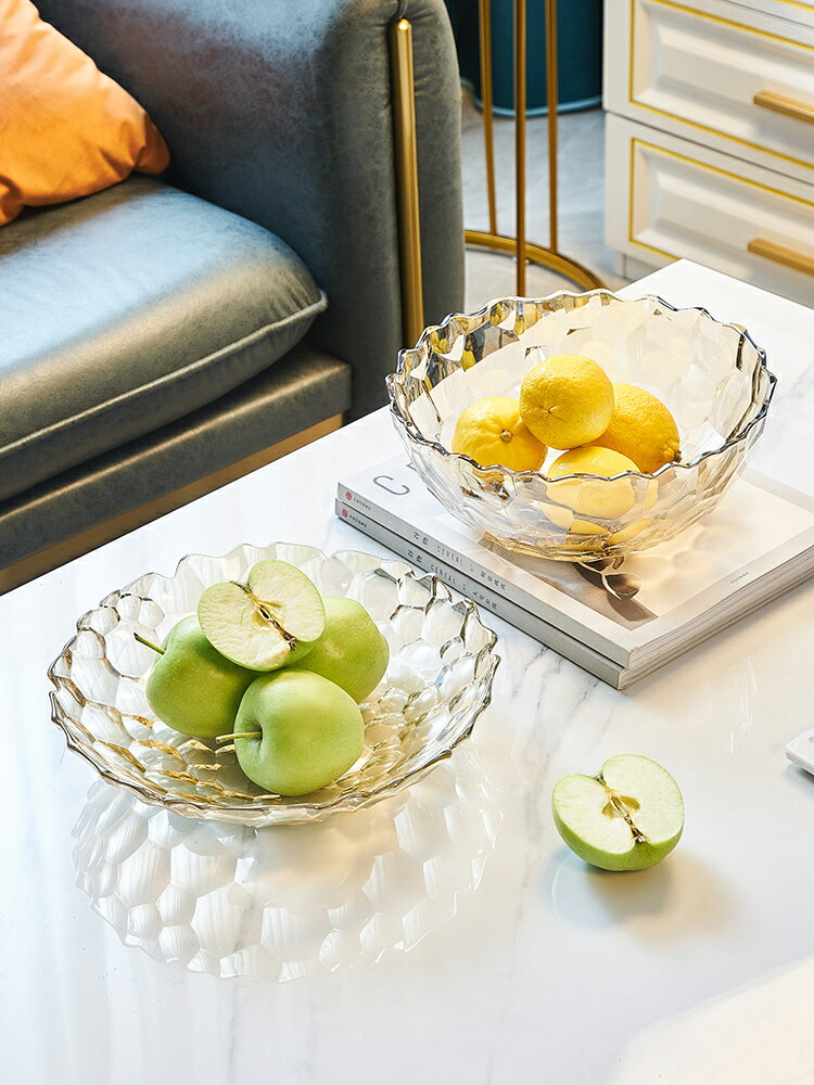 家用客廳現代簡約水果盤擺件創意茶幾瓜子零食糖果收納輕奢風果盤