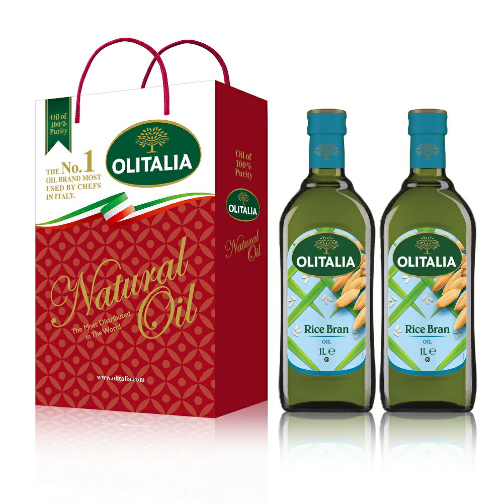 Olitalia 奧利塔玄米油禮盒組(1000mlx2瓶)菁豐商城