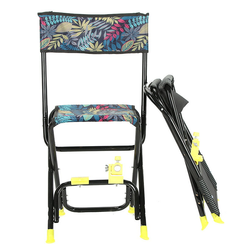 折疊休閑垂釣凳戶外沙灘靠背加固冩生椅野便攜式折疊釣椅