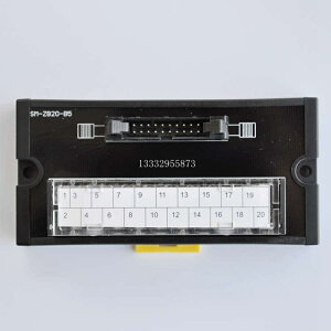 日式柵欄式伺服端子臺通用IDC20 PIN接口 用于等PLC 轉接板分線器
