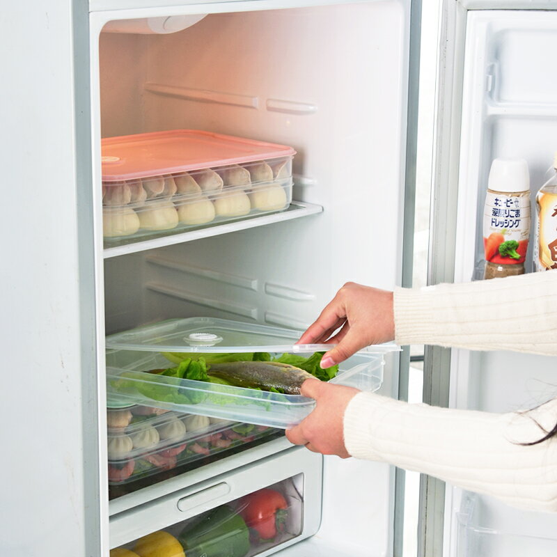 速凍餃子盒家用多層放水餃的托盤混沌專用裝冰箱冷凍餛飩收納盒子