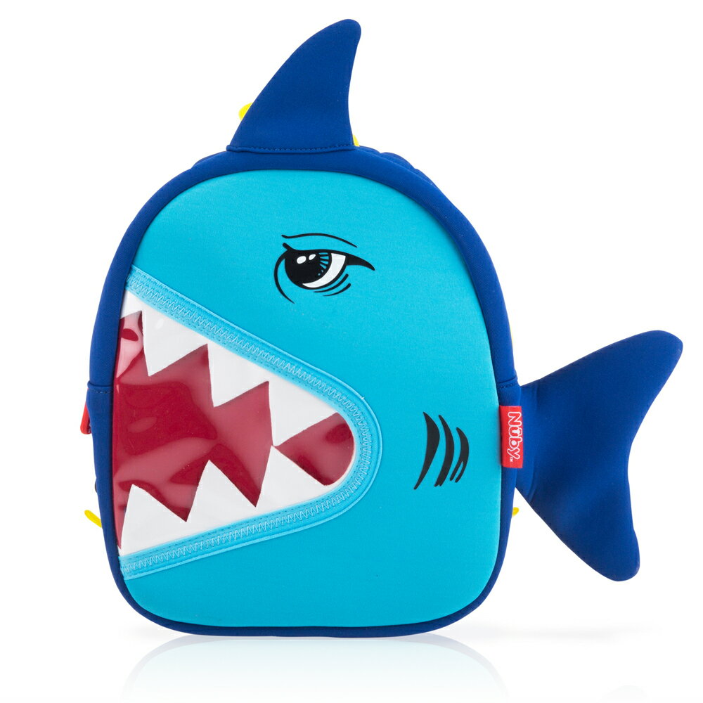 【麗嬰房】美國 Nuby 3D立體防水背包(鯊魚)