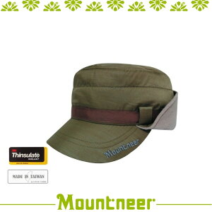 【Mountneer 山林 中性 3M鋪棉耳罩軍帽《棕》】12H02/內刷毛/防風/透氣