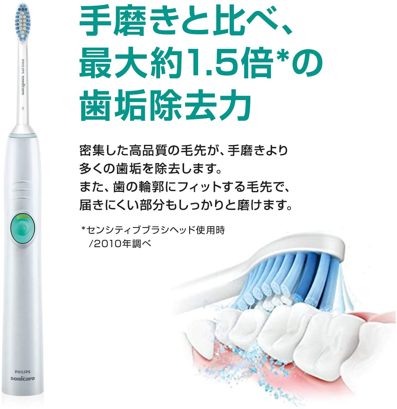 日本代購】Philips 飛利浦Sonicare Easy Clean 電動牙刷HX6554/07