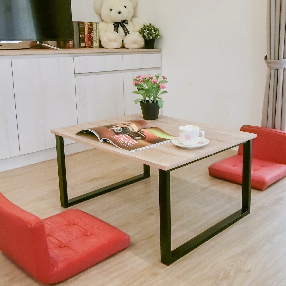 日式茶几桌/邊桌/方桌/轉角桌【DAA034】工業風方型設計和室桌 Amos
