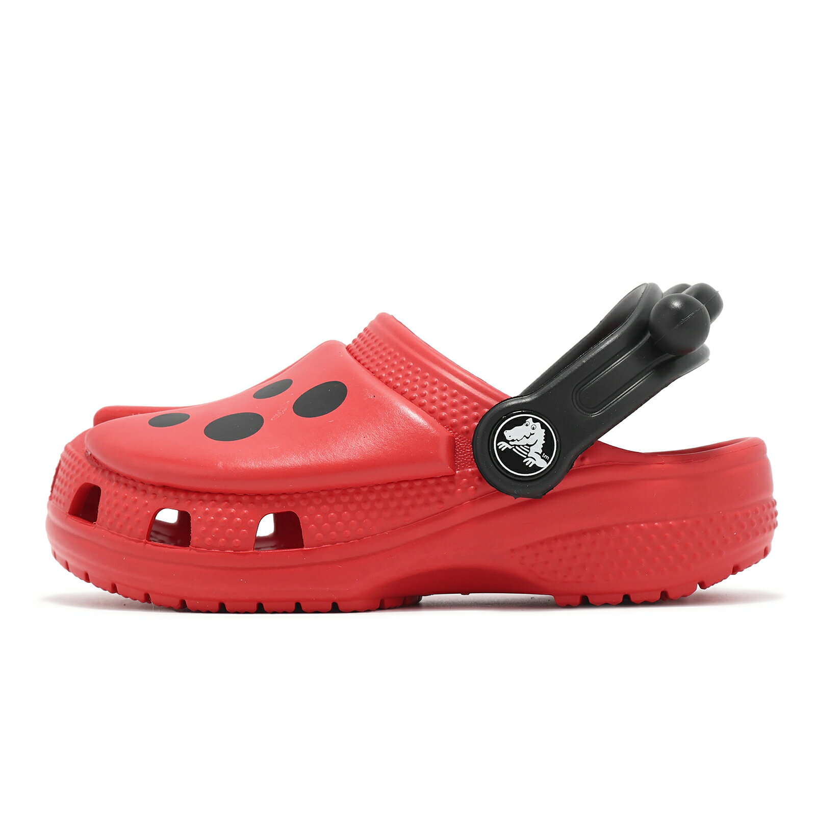 Crocs 洞洞鞋 洞洞鞋 Classic Iam Ladybug T 小童 校園紅 黑 經典瓢蟲克駱格 小朋友 卡駱馳 2100166WG