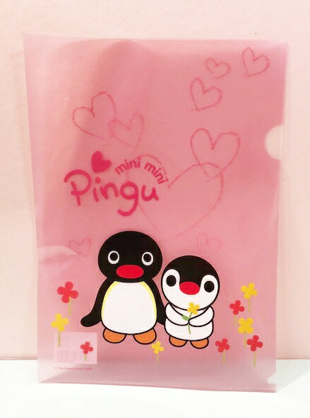 【震撼精品百貨】Pingu 企鵝家族 文件夾-粉#86462 震撼日式精品百貨