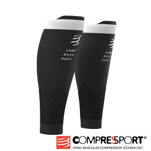 《Compressport 瑞士》R2V2+小腿套 (黑)