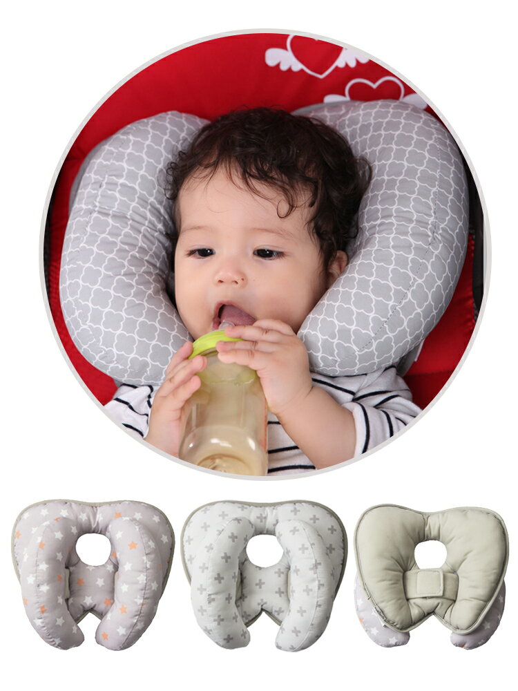 嬰兒U型枕寶寶安全座椅汽車用護頸固定定型兒童推車枕頭新生保護