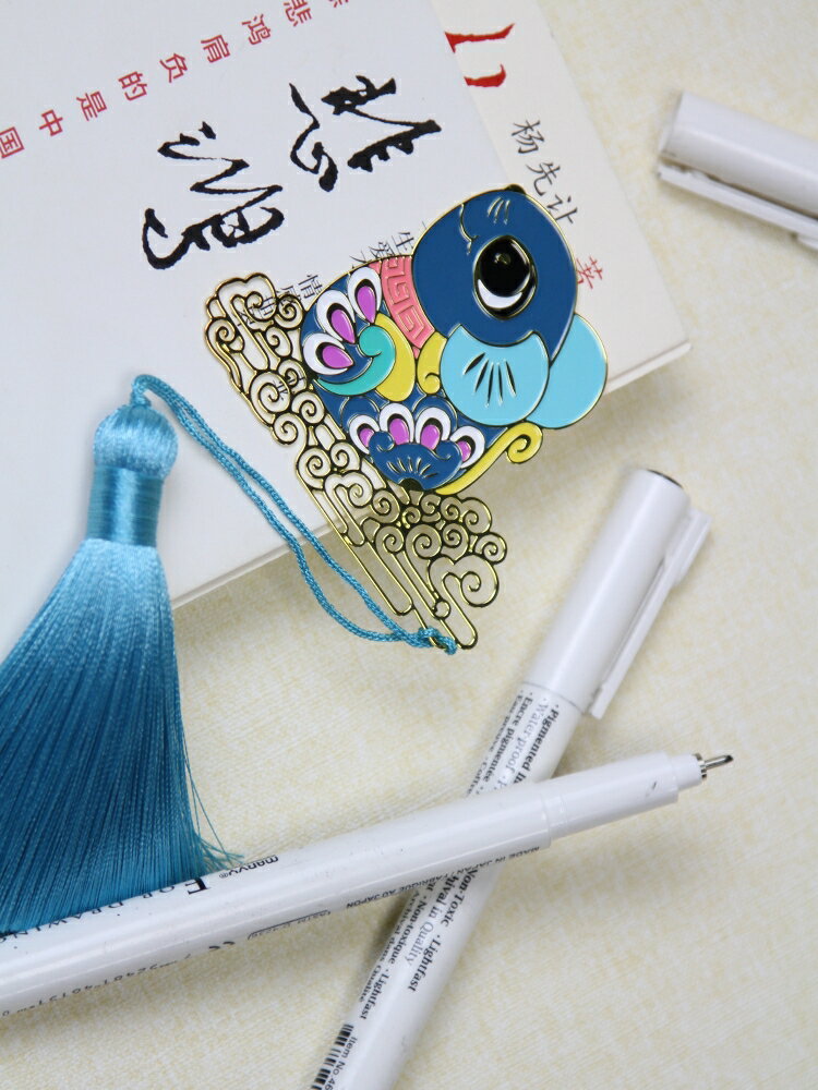 兔兒爺銅書簽金屬簡約中國風鏤空可愛卡通創意書簽學生精致小禮物