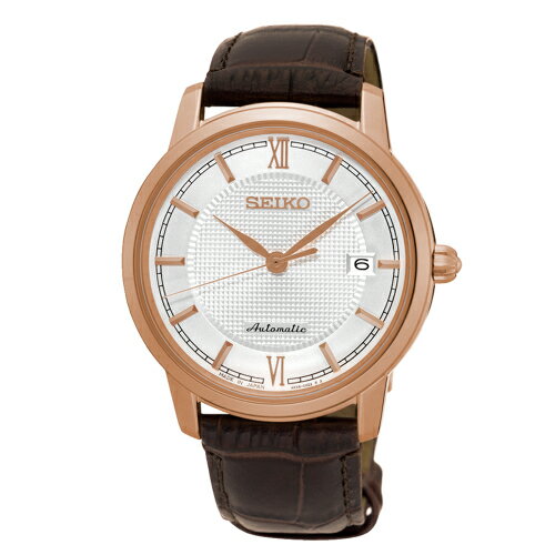 送禮首選★SEIKO PRESAGE典雅機械時尚男腕錶/40mm/玫瑰金/4R35-01A0P SK005 附提袋【全館滿額折價★APP下單點數4倍送】線上購買享 實體門市同步服務