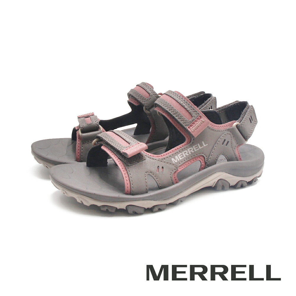 MERRELL(女)HUNTINGTON SPORT CONVERT運動機能防水涼鞋 女鞋-粉褐灰