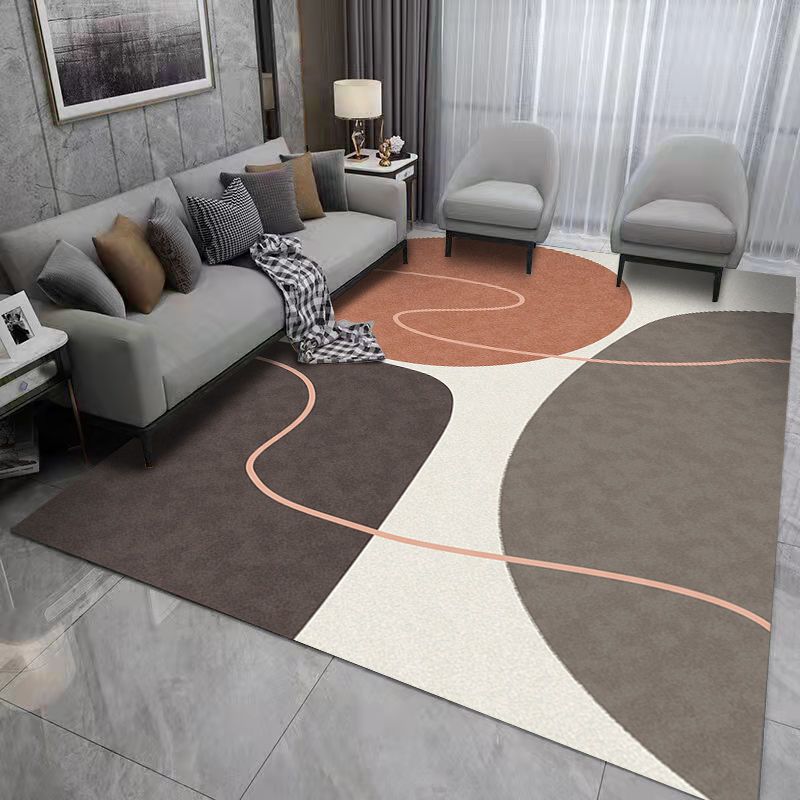 北歐輕奢風客廳地毯高級沙發茶幾墊現代簡約大面積地墊臥室家用毯