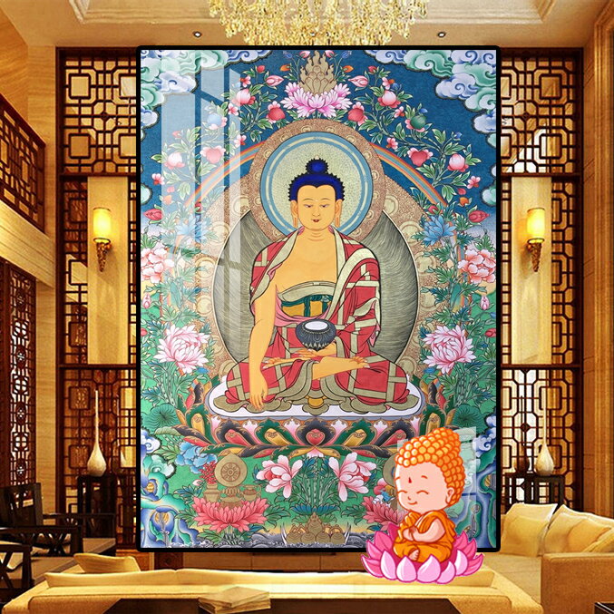 十字繡釋迦牟尼佛唐卡吉祥新款客廳藏族佛教手工繡diy鉆石畫