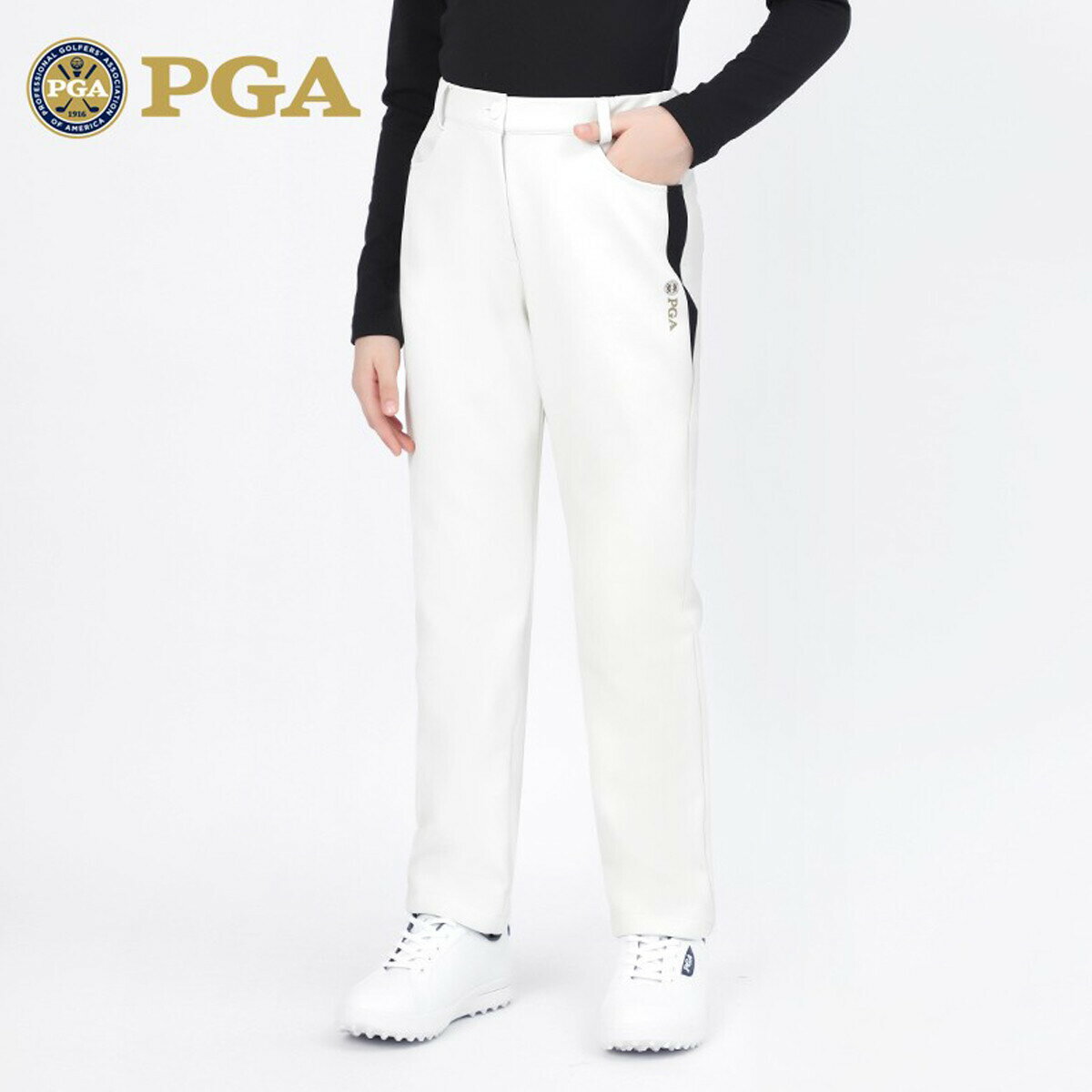 美國PGA 秋冬款 高爾夫球服 女童青少年 保暖長褲 彈力舒適