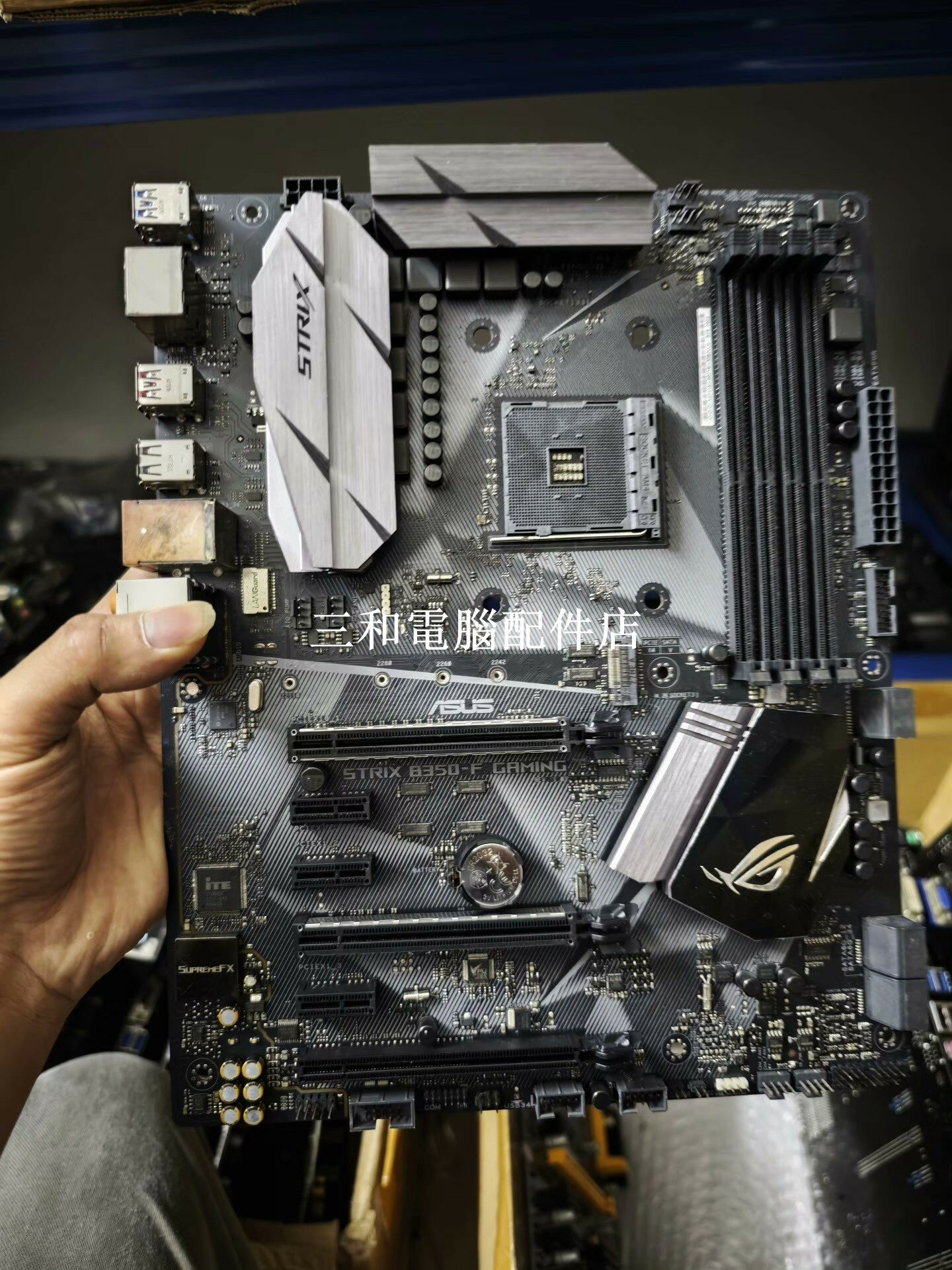 華碩ROG STRIX B350-F GAMING 主機板 原裝輕微使用 穩定AM4介面