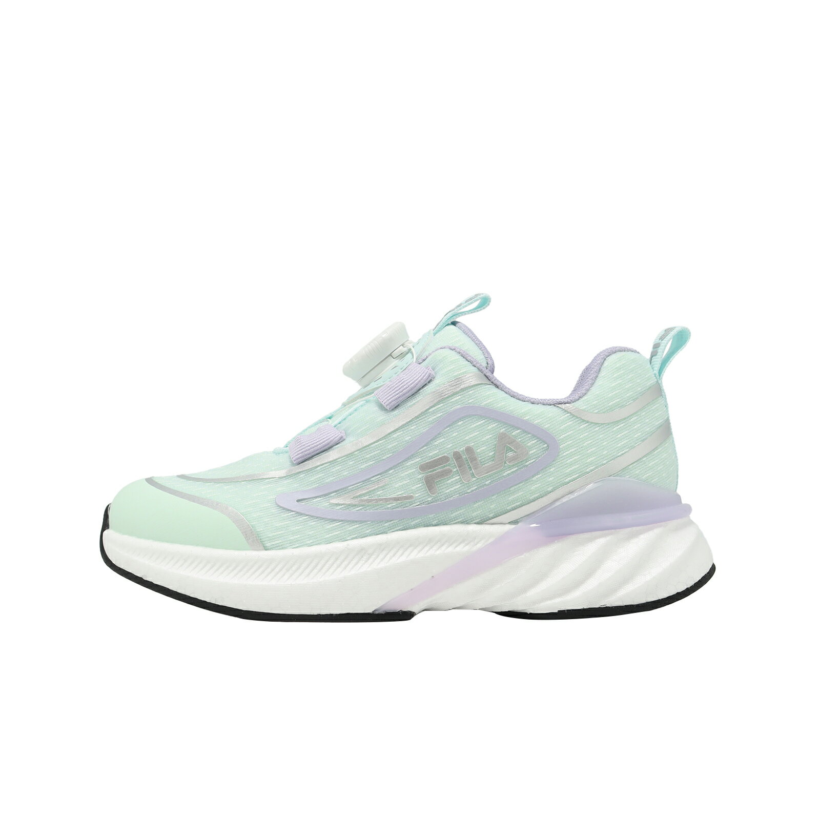 Fila 慢跑鞋 J810A 中大童鞋 小朋友 女鞋 藍 旋鈕 運動鞋 3J810A391