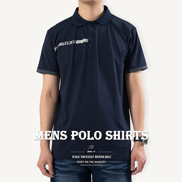 吸濕排汗POLO衫 反光短袖POLO衫 有領短袖上衣 彈性有領T恤 透氣速乾短袖T恤 機能性布料 Moisture Wicking Polo Shirts Reflective Inserts Polo Shirts Short Sleeve Polo Shirts Quick Drying Breathable Fabric (312-8076-08)深藍色、(312-8076-21)黑色 XL 2L (胸圍:42~45英吋/107~114公分) 男 [實體店面保障] sun-e