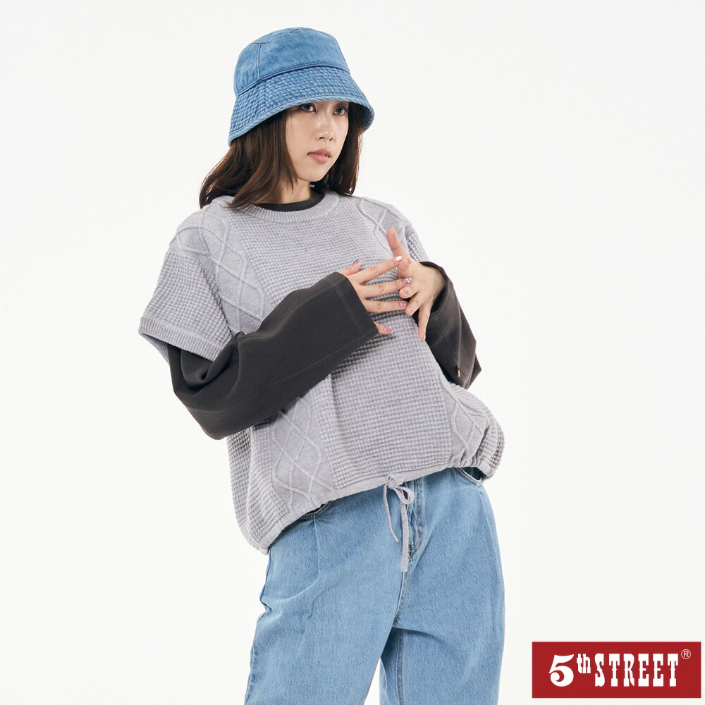 網購推薦-寬版線衫背心