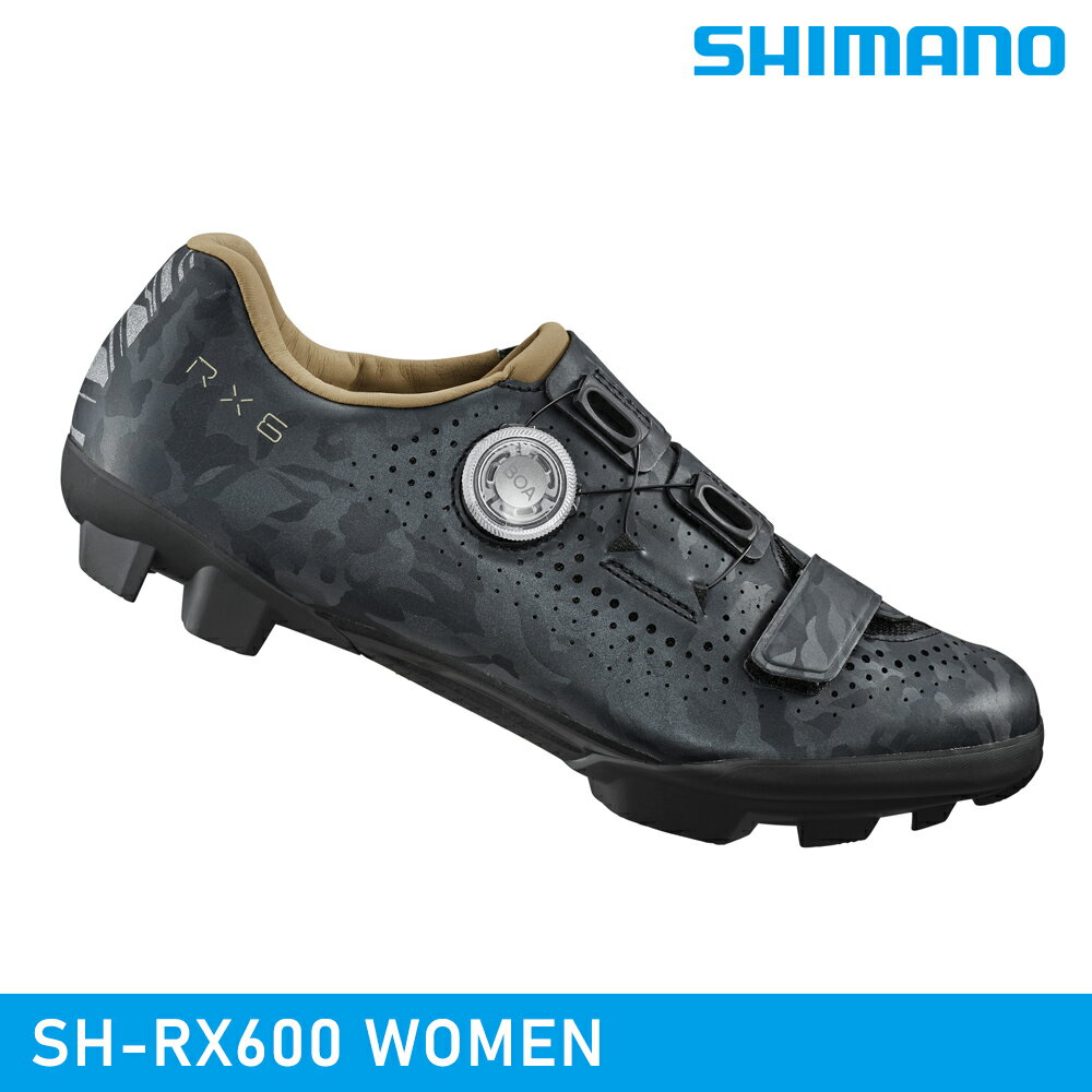 SHIMANO 女款 SH-RX600 WOMEN SPD 自行車卡鞋-岩石灰 / 城市綠洲 (沙地車鞋 單車卡鞋 腳踏車鞋)