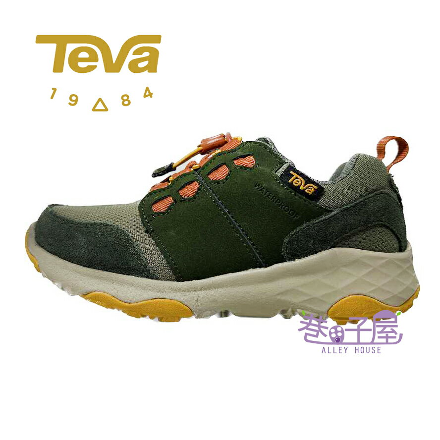 TEVA 童鞋 Arrowood 2 Low WP 防水 牛皮 運動鞋 機能休閒鞋 登山鞋 [TV1093991CKGN/YKGN] 昆布綠【巷子屋】