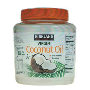 [COSCO代購4] C1076366 Kirkland 科克蘭冷壓初榨椰子油 每罐2381公克