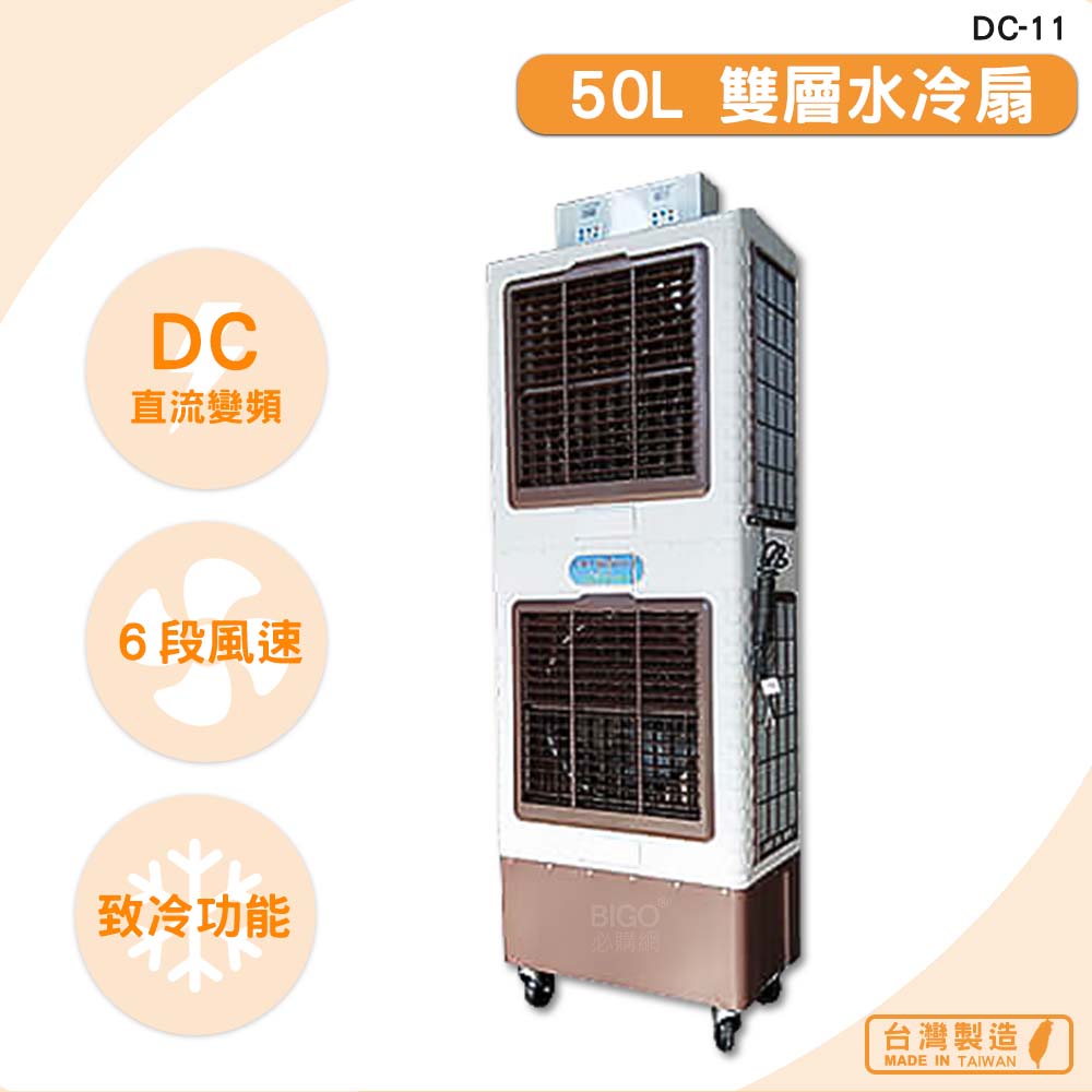 臺灣製造 DC-11 50L 雙層水冷扇 錦程電機 中華升麗 工業用電風扇 大型風扇 電扇 送風機 工業電扇 商業用電扇
