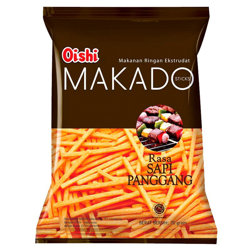 《 Chara 微百貨 》 泰國 MAKADO 麥卡多 薯條 鹽味 海苔 團購 批發 印尼 烤牛肉風味 3