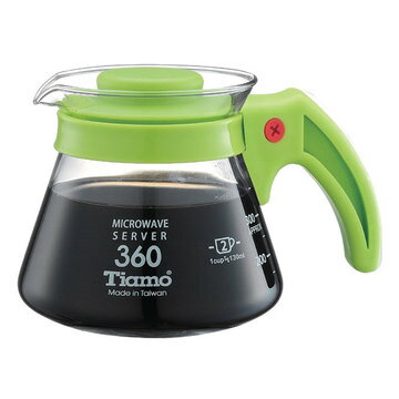 金時代書香咖啡 Tiamo 耐熱玻璃咖啡壺 360cc 透過SGS檢測 HG2294G
